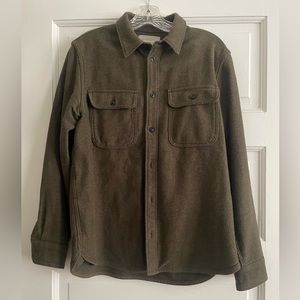 Everlane Men's Olive Shirt Jacket